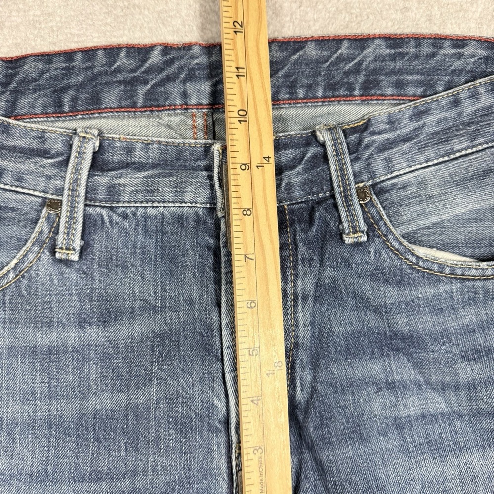 Replay Jeans Mens 34x34 Waitom STRAIGHT Leg M983 Button Fly Faded Whiskered - Picture 13 of 16